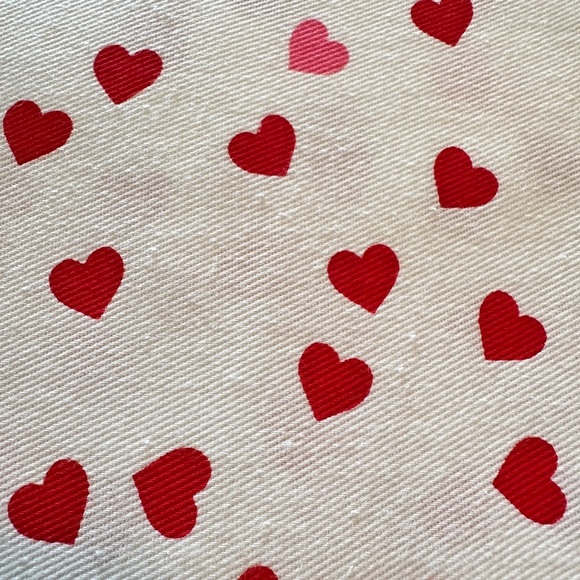 Kate Spade Red & Pink Heart Shower Curtain (72 x 72) - Picture 4 of 7